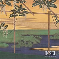 WISTERIA IN LANDSCAPE - GOUACHE