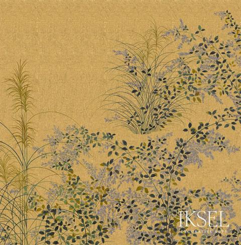 JAPANESE MEADOW - CRACKLED GOLD