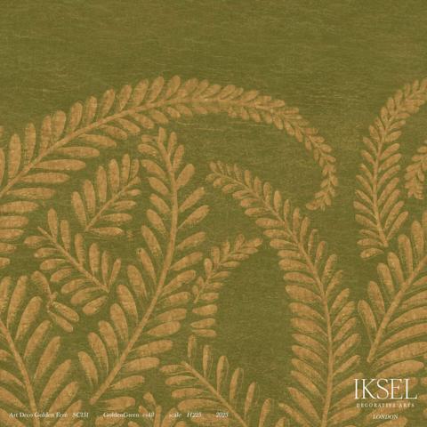 ART DECO GOLDEN FERN_GOLDEN GREEN