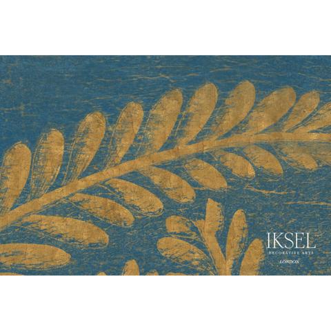 ART DECO GOLDEN FERN_GOLDEN BLUE