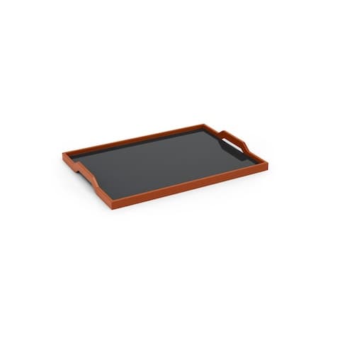 Color Block Tray - OFF BLACK & BURNT CLAY