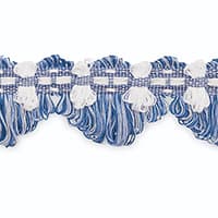 ANJELIQUE LOOP FRINGE - COBALT/LAKE/WHITE MULTI