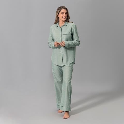 Jasper Pajama Set - GREEN/NAVY