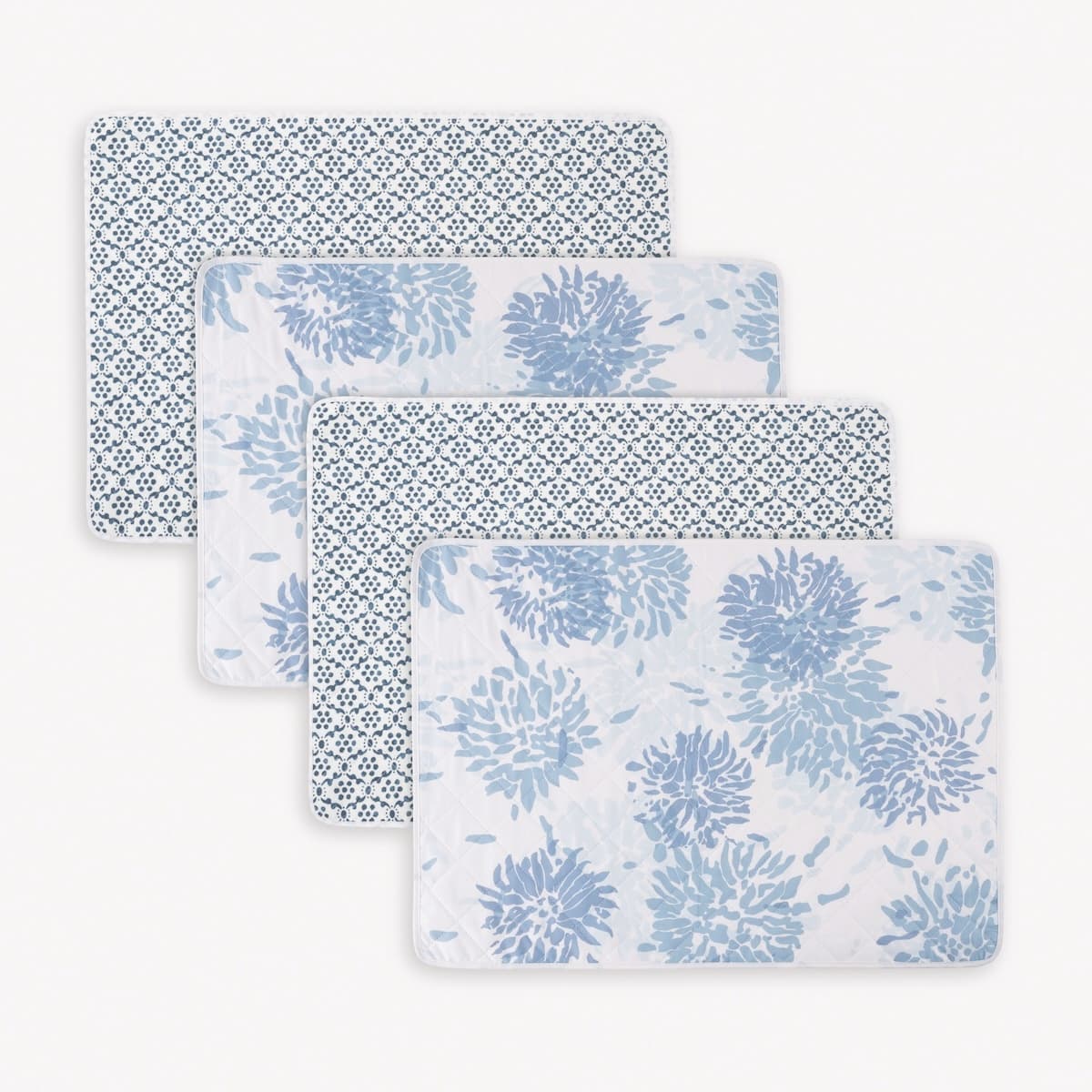 Chrysanthemum/Laksha Placemat, Set - BLUE/INDIGO