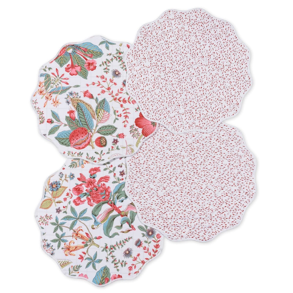 Pomegranate/ Celine Placemats (4) - PINK/REDBERRY