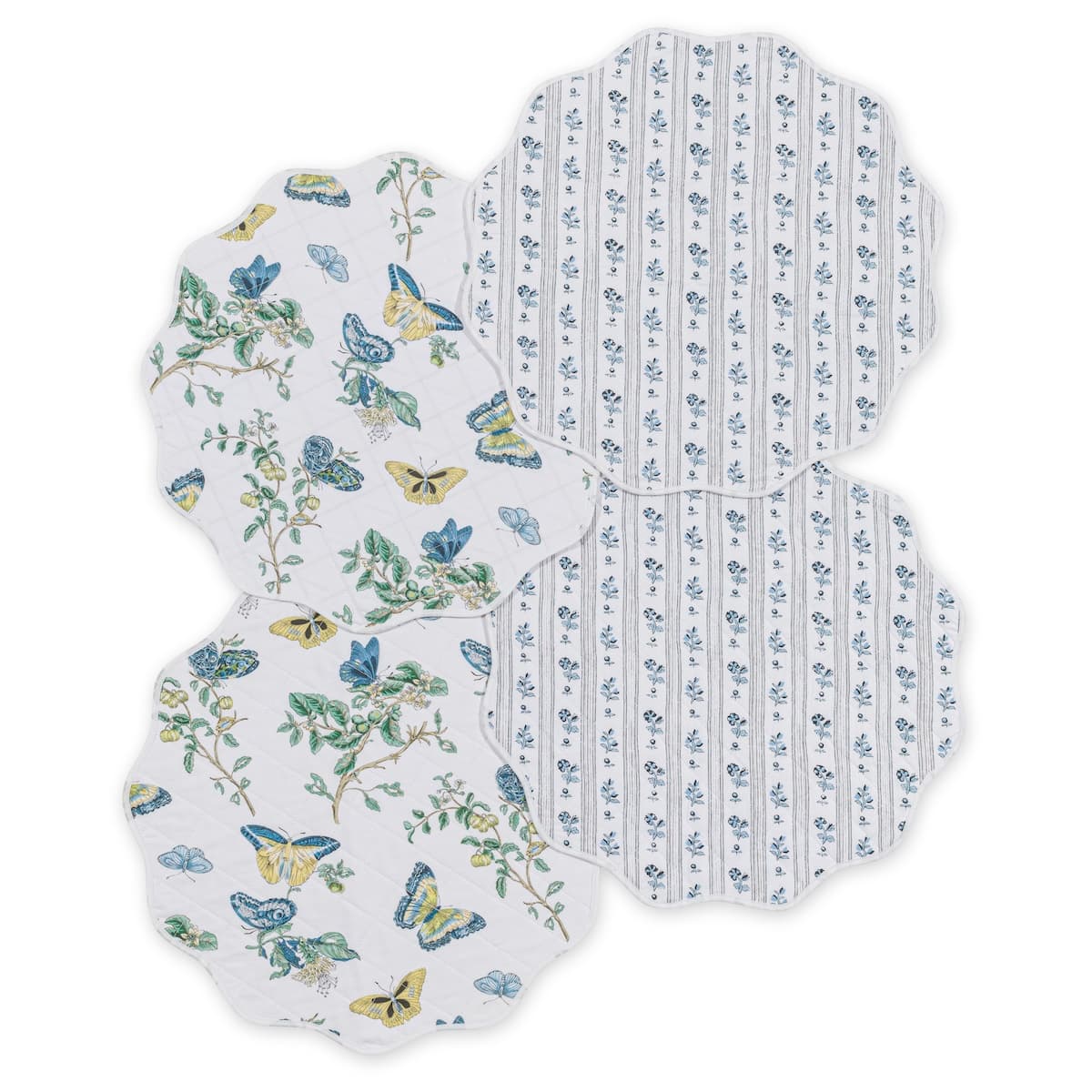 Butterfly/Cabanon Placemats (4) - BLUE