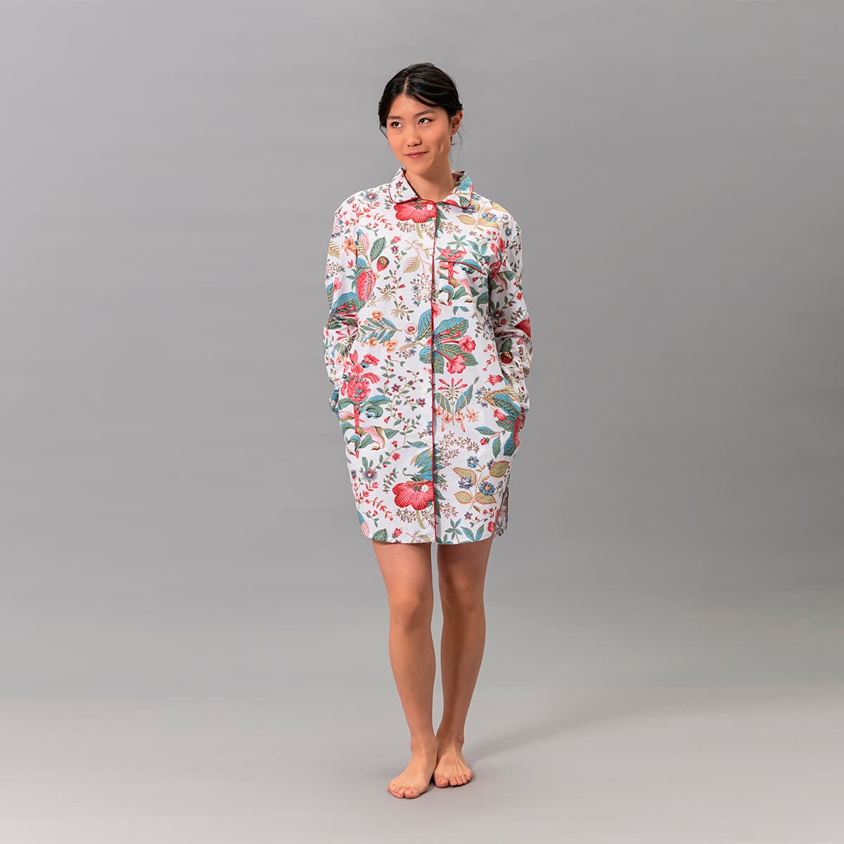 Pomegranate Sleep Shirt - PINK CORAL