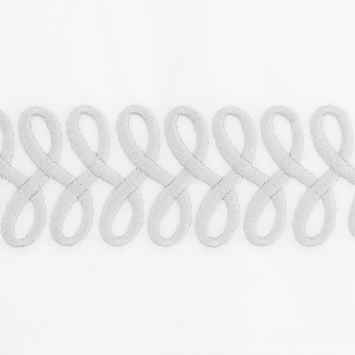 Astor Braid Bedding Memo - SILVER