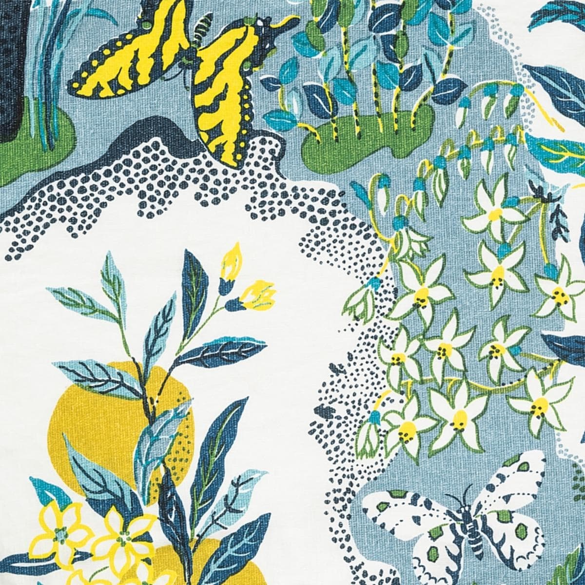 Citrus Garden Table Linen Memo - POOL
