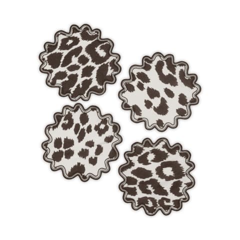 Iconic Leopard Cocktail Napkin (4) - CINDER