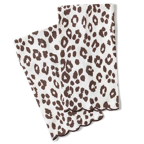 Iconic Leopard Guest Towel Set - CINDER
