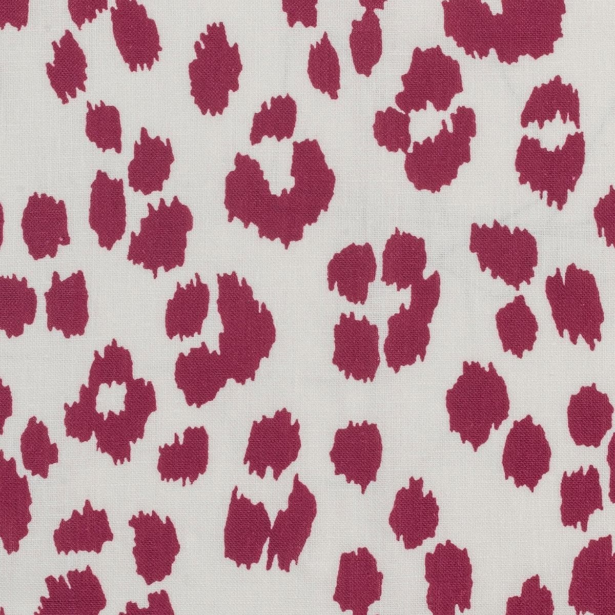 Iconic Leopard Table Linen Memo - CRIMSON
