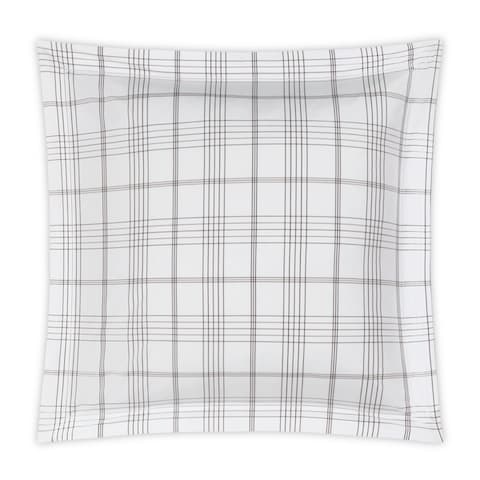 August Plaid Sham - SABLE