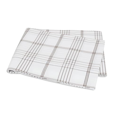 August Plaid Flat Sheet - SABLE