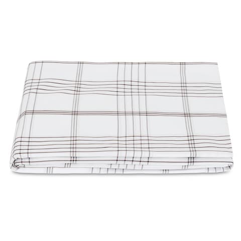 August Plaid Fitted Sheet - SABLE