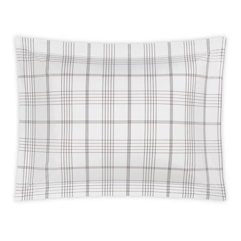 August Plaid Sham - SABLE