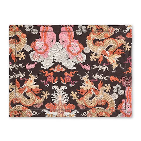 Magic Mountain Placemat, Set of 4 - CHOCOLATE PERSIMMON