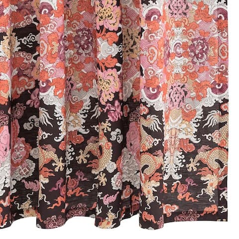 Magic Mountain Shower Curtain - CHOCOLATE PERSIMMON