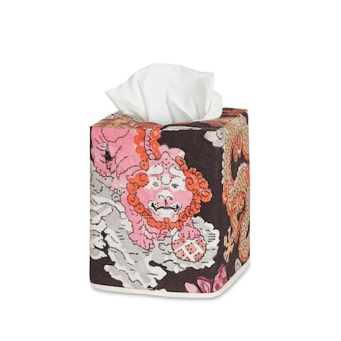 Magic Mountain Tissue Box Cover - CHOCOLATE PERSIMMON