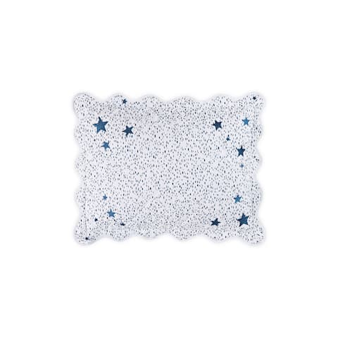 Celine Stars Mini Pillow - PRUSSIAN BLUE