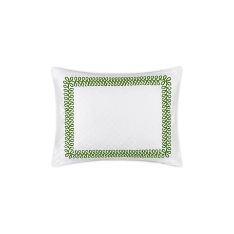 Astor Braid Matelassé Sham - GRASS