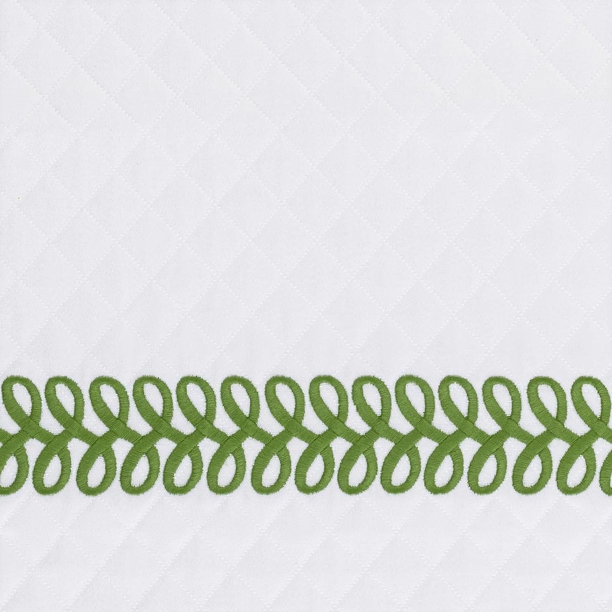 Astor Braid Matelassé Bedding Memo - GRASS