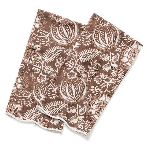 Granada Guest Towel, Set of 2_CHESTNUT