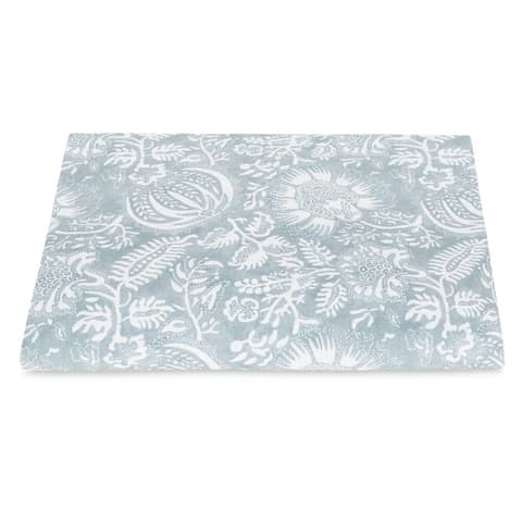 Granada Fitted Sheet - HAZY BLUE