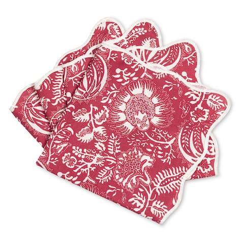 Granada Napkin, Set of 4 - SCARLET