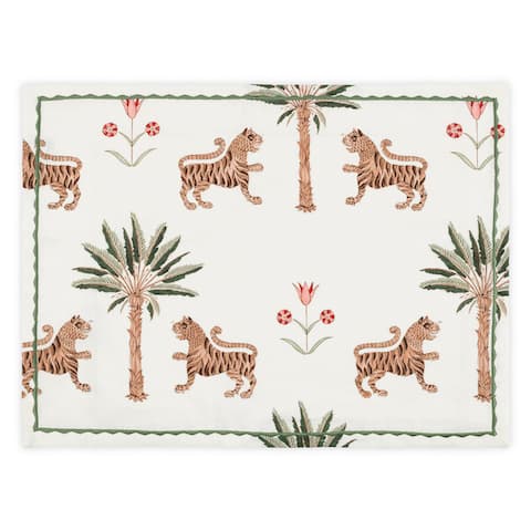 Tiger Palm Placemat, Set of 4 - TIGEREYE