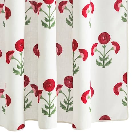 Gisele Shower Curtain - SCARLET