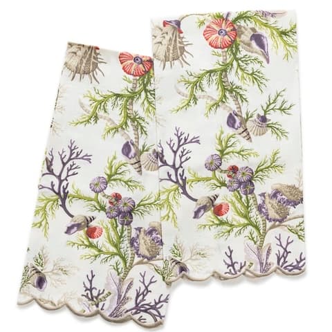 Del Tesoro Guest Towel, Set of 2 - SEA ORCHID