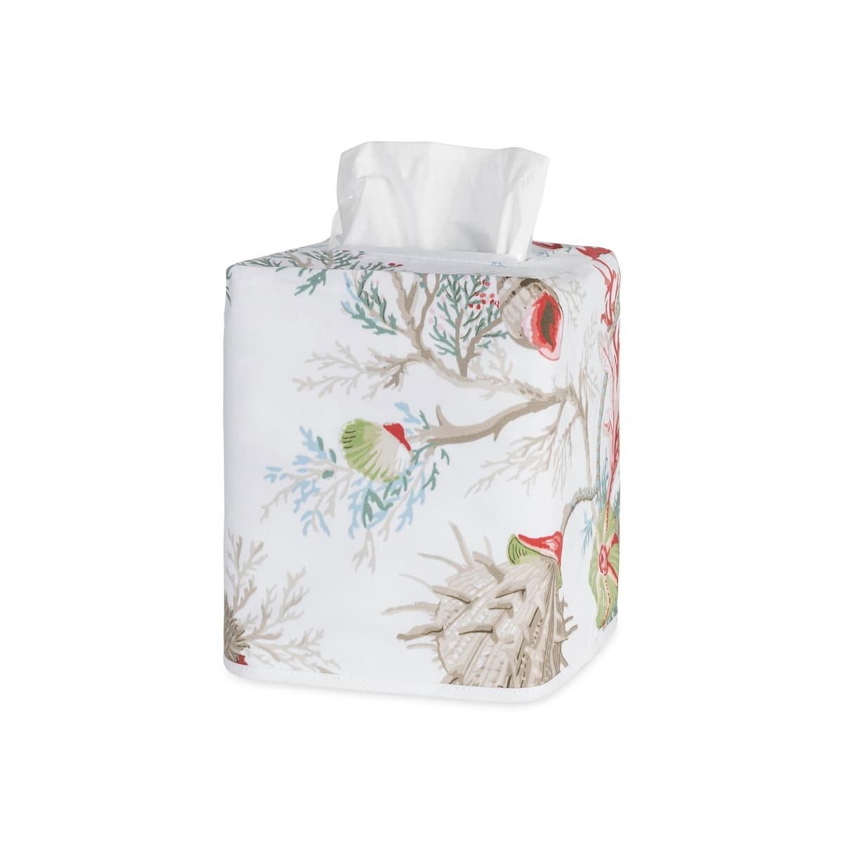 Del Tesoro Tissue Box Cover - CORAL