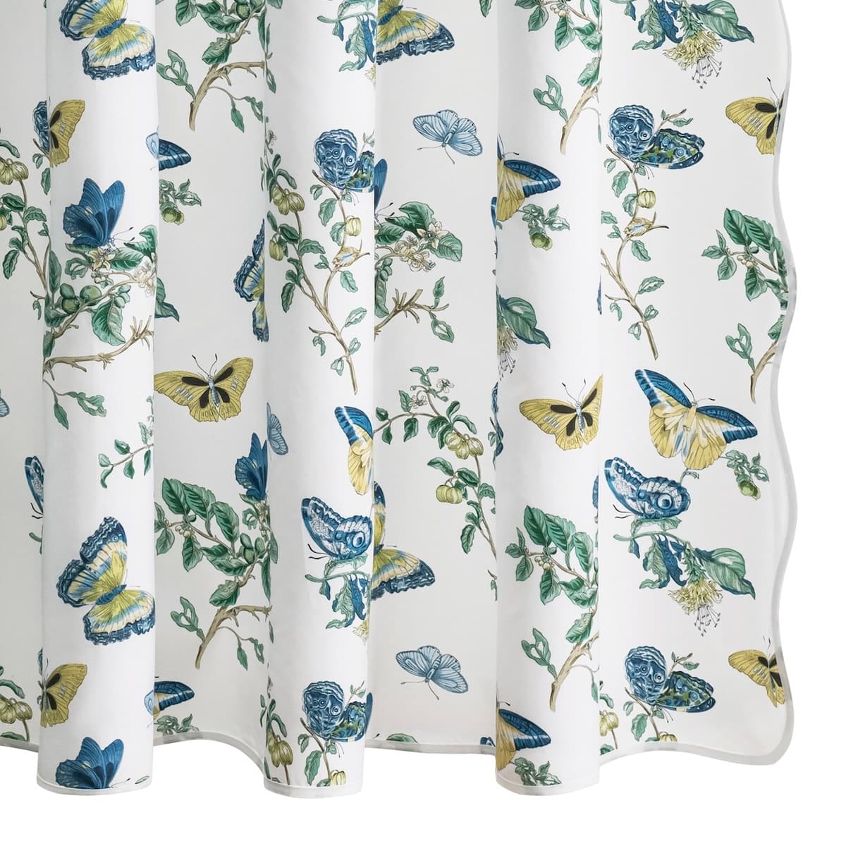 Baudin Butterfly Shower Curtain - PRUSSIAN BLUE