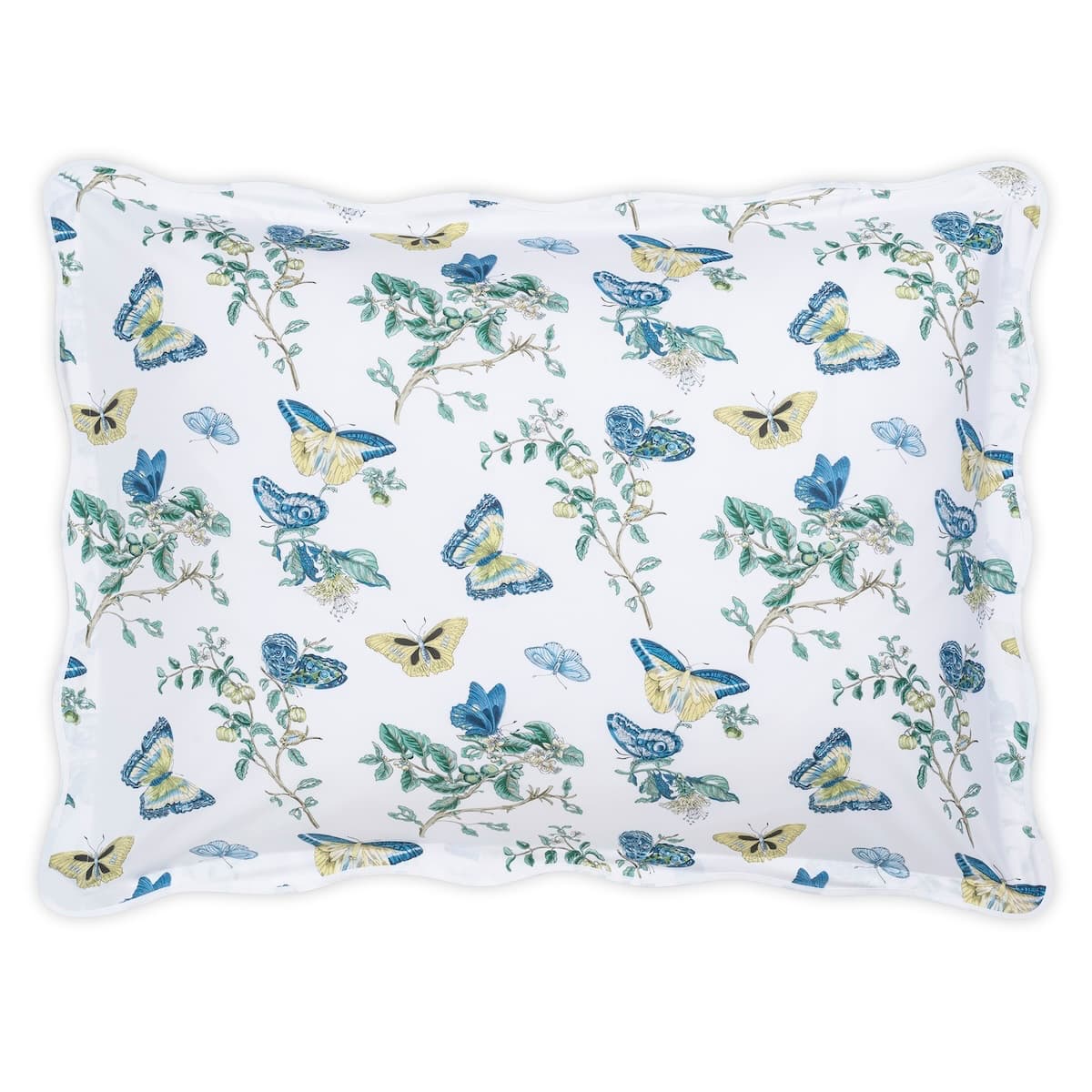 Baudin Butterfly Sham - PRUSSIAN BLUE