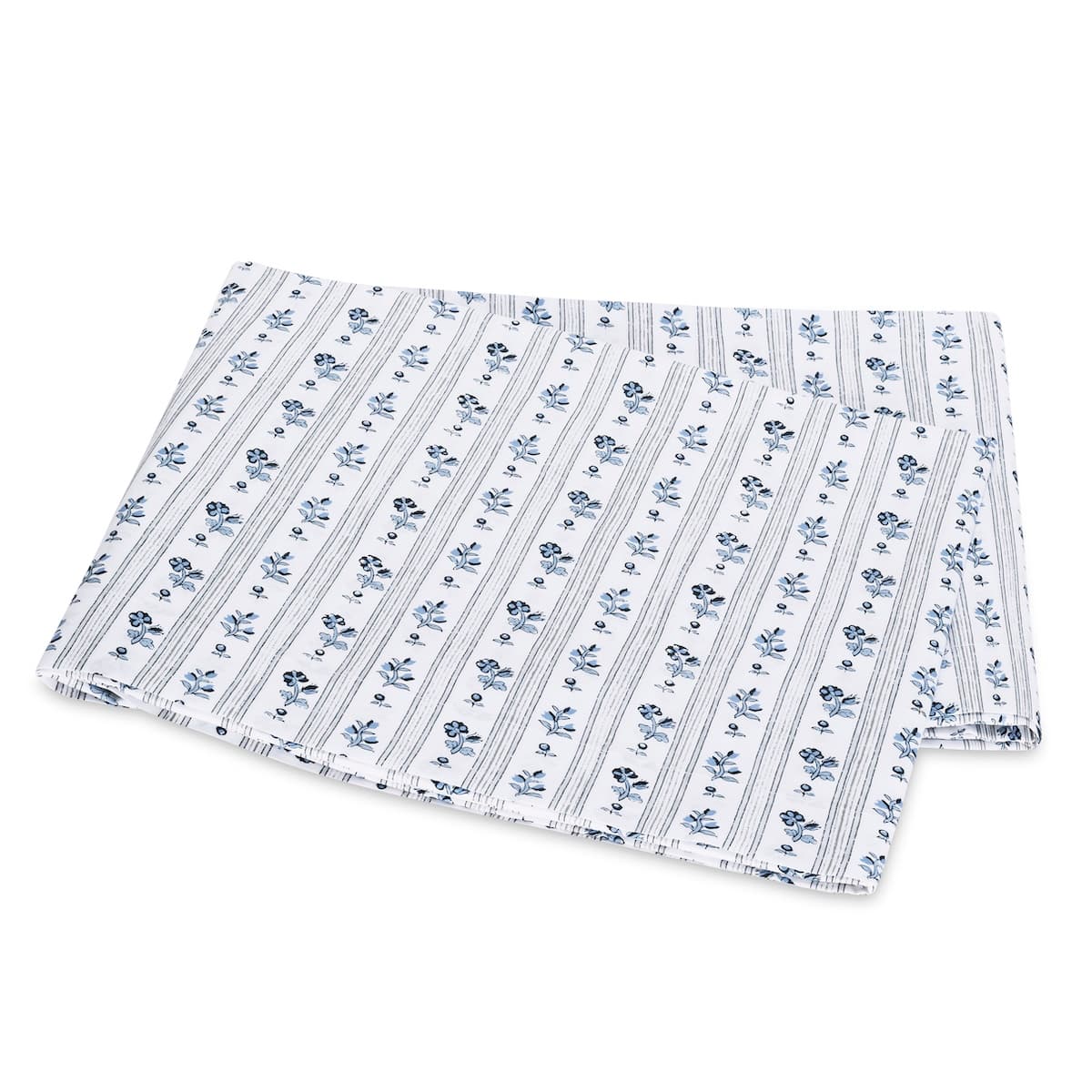 Cabanon Stripe Flat Sheet - BLUE