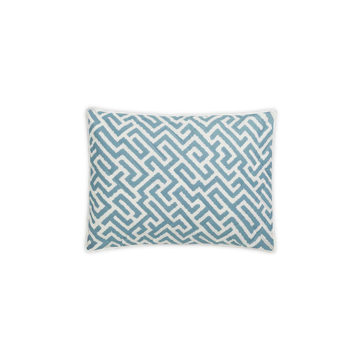 Gabriel Quilted Sham - STONY BLUE