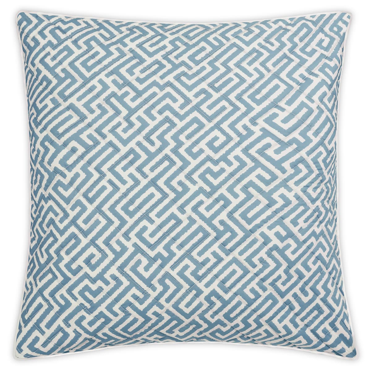 Gabriel Quilted Sham - STONY BLUE