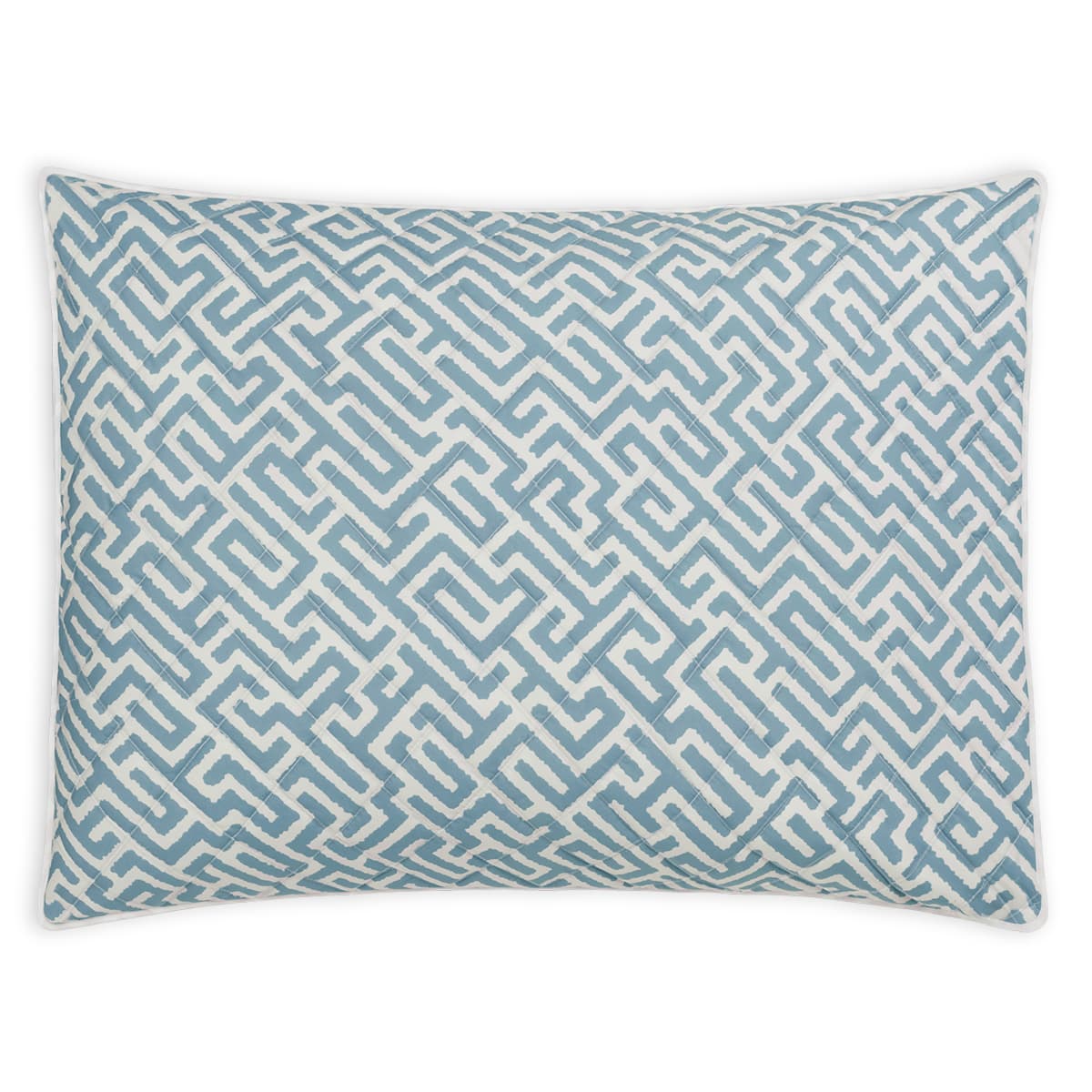 Gabriel Quilted Sham - STONY BLUE