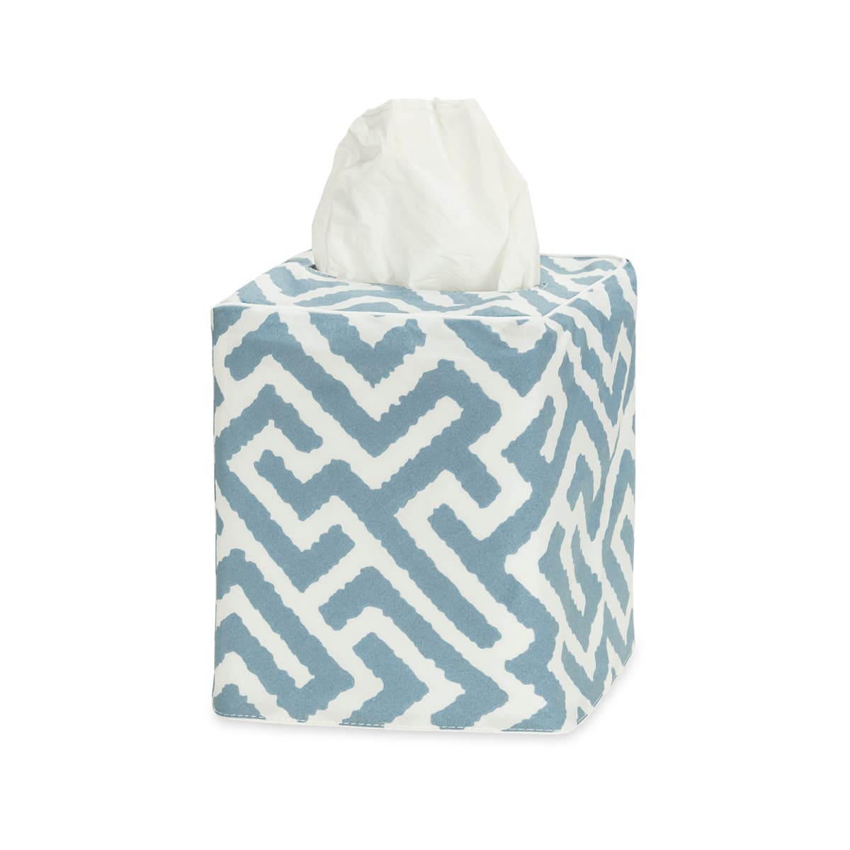 Gabriel Tissue Box Cover - STONY BLUE