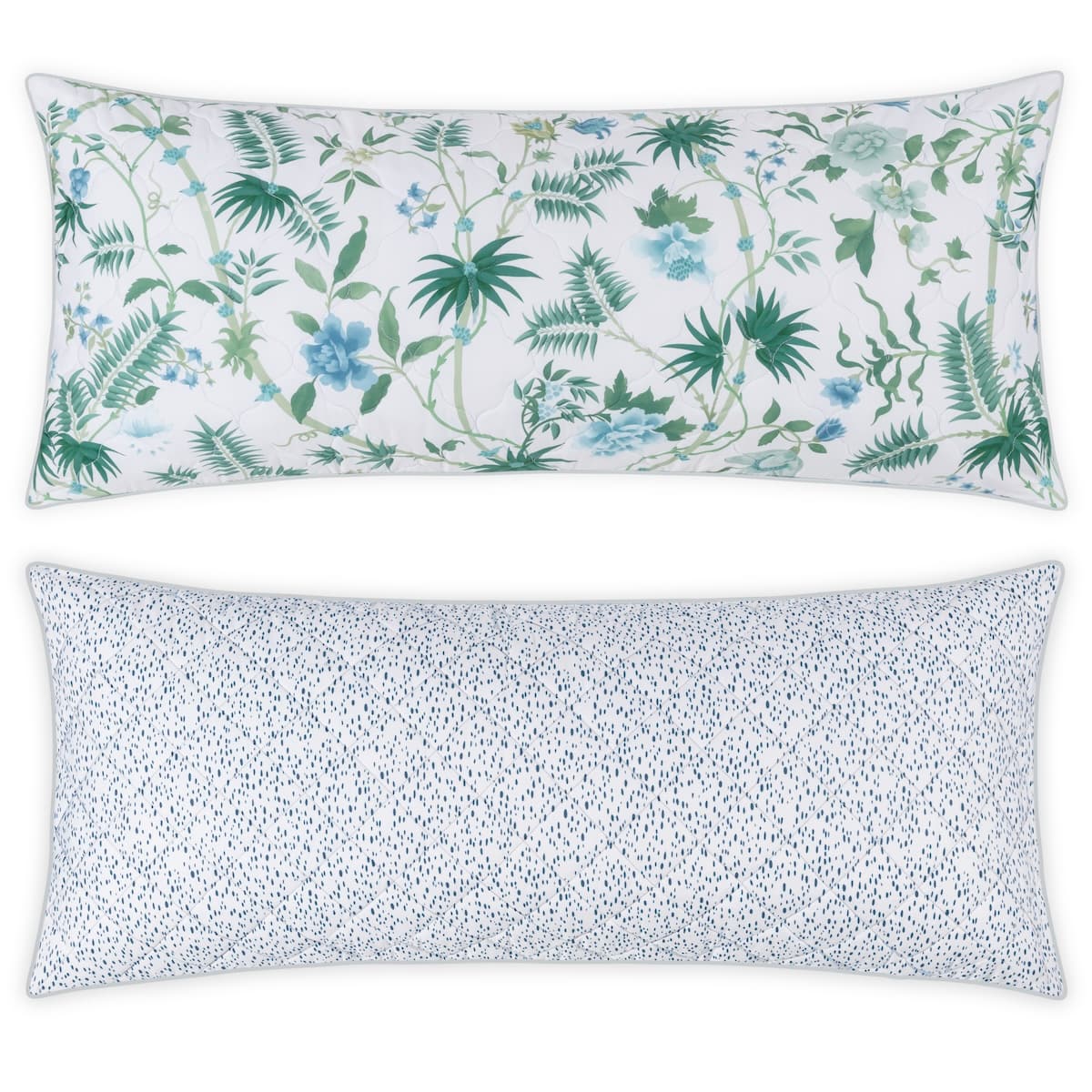 Palmyra/Celine Pillow Cover - EMERALD/BLUE