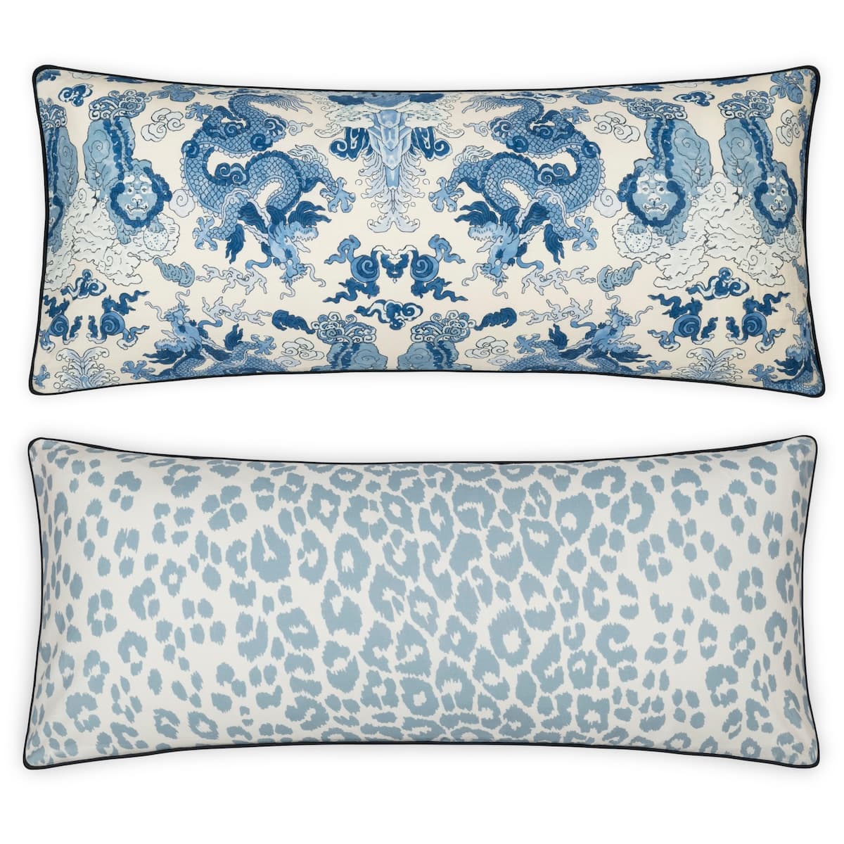Iconic Leopard/Magic Pillow Cover - BLUE/SKY