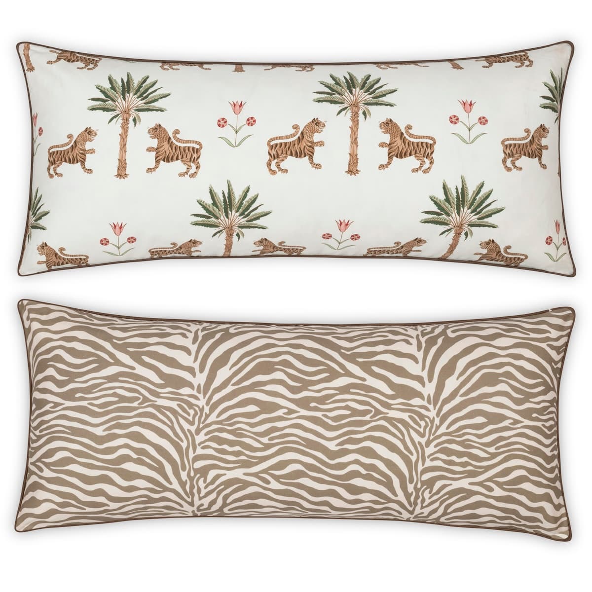 Tiger Palm/Regine Pillow Cover - PALM/COCONUT