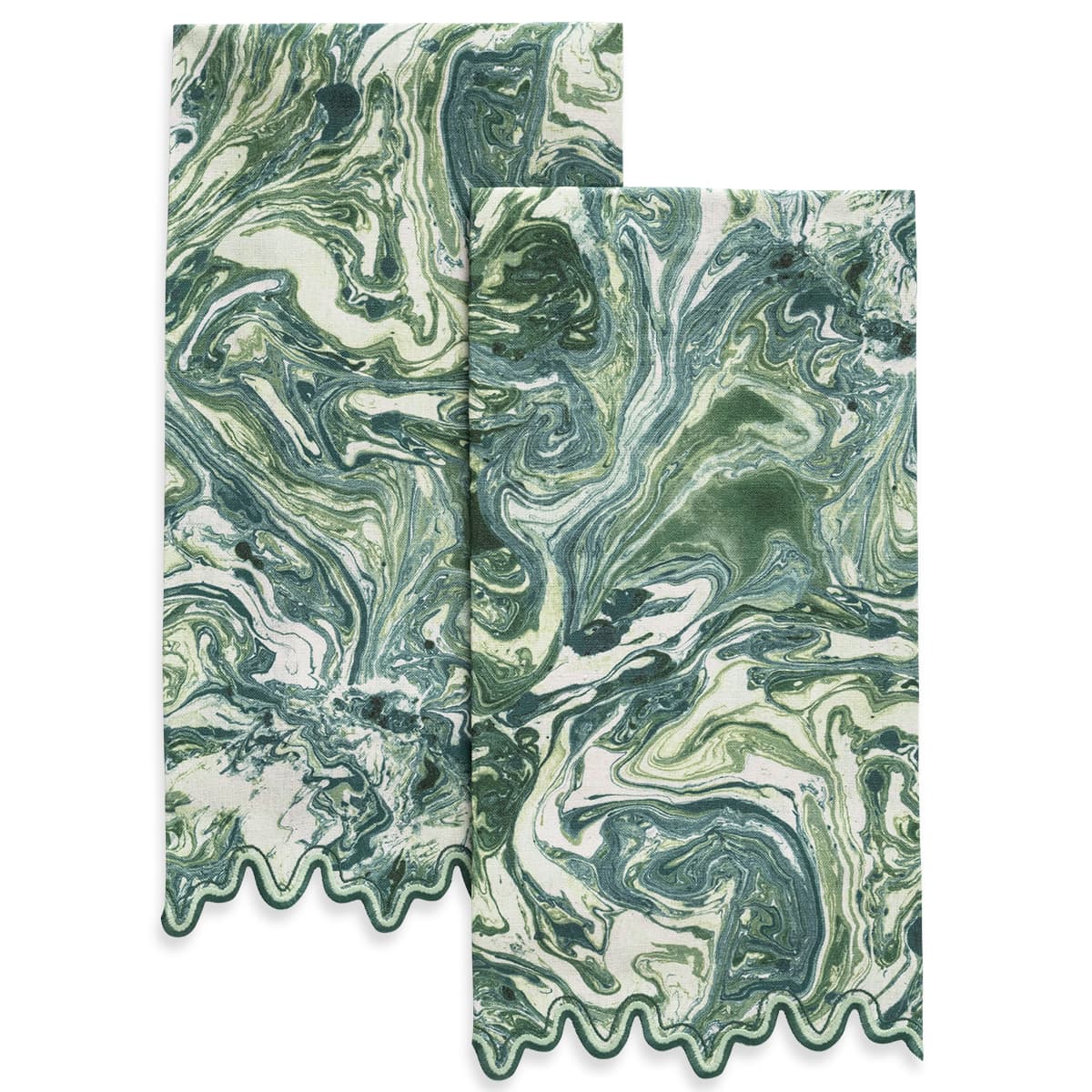 Balthazar Guest Towel - Set of 2 - EMERALD