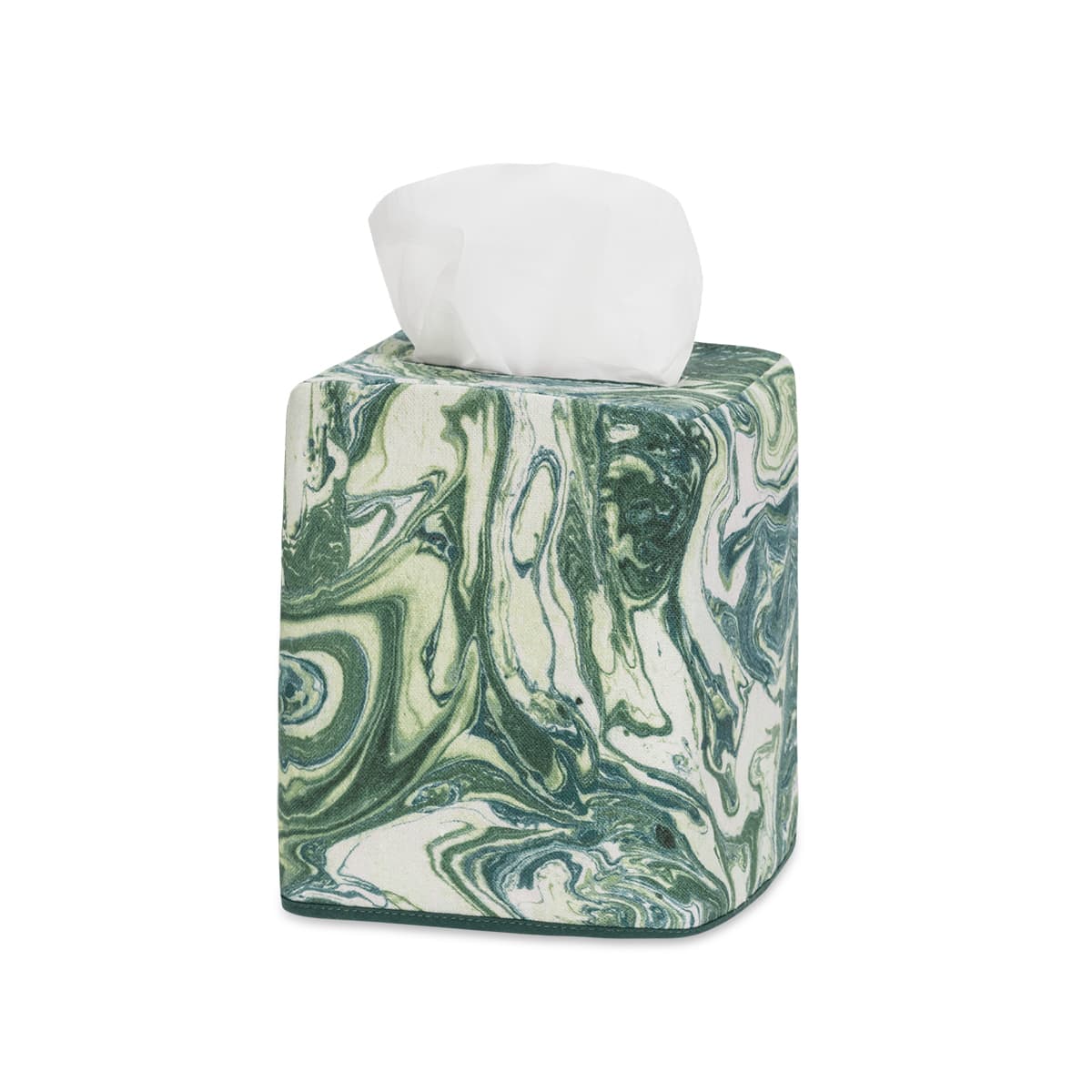 Balthazar Tissue Box Cover - EMERALD