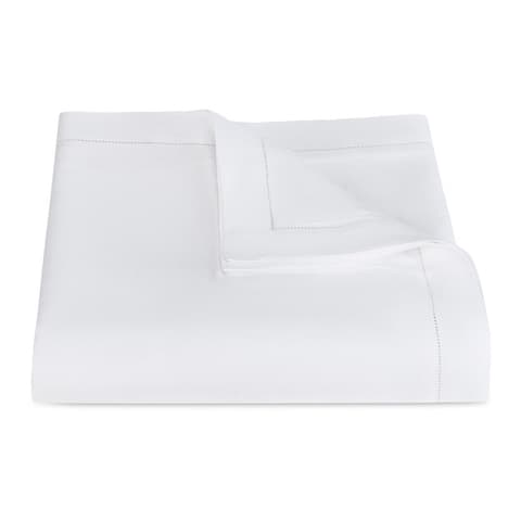Roman Hemstitch Duvet Cover - WHITE