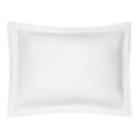 Roman Hemstitch Sham - WHITE