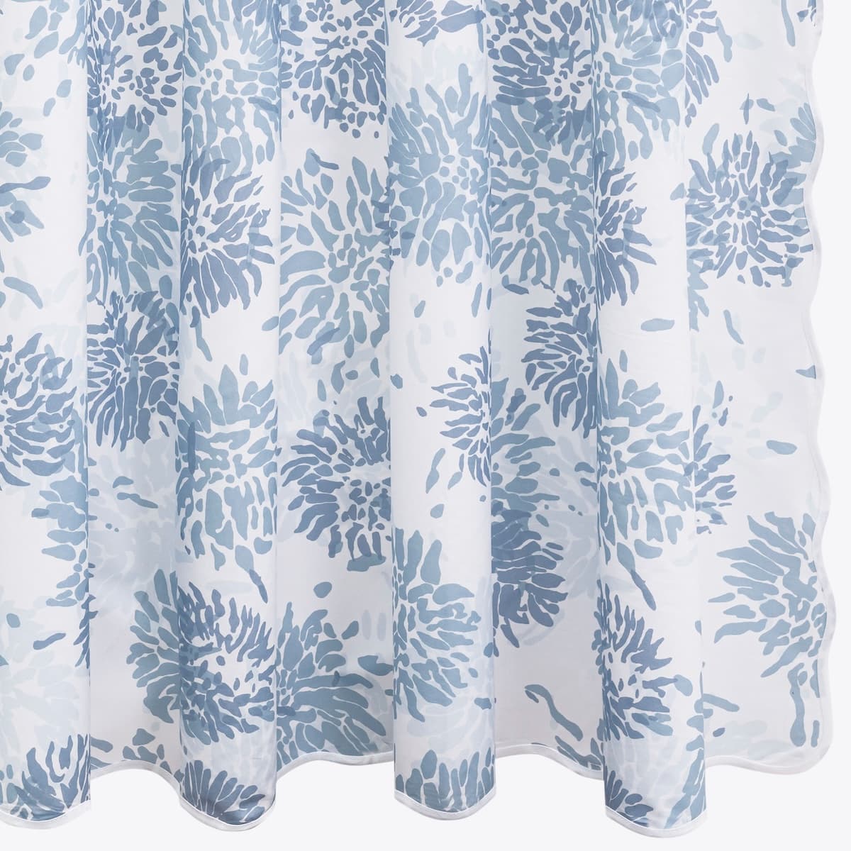 Chrysanthemum Shower Curtain - BLUE