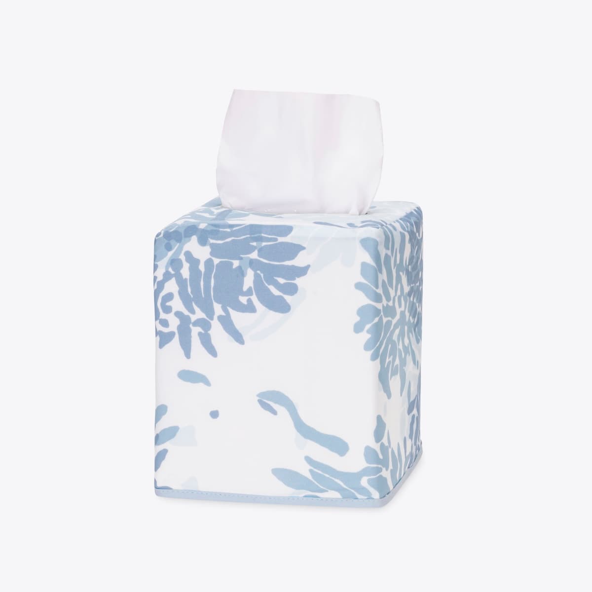Chrysanthemum Tissue Box Cover - BLUE