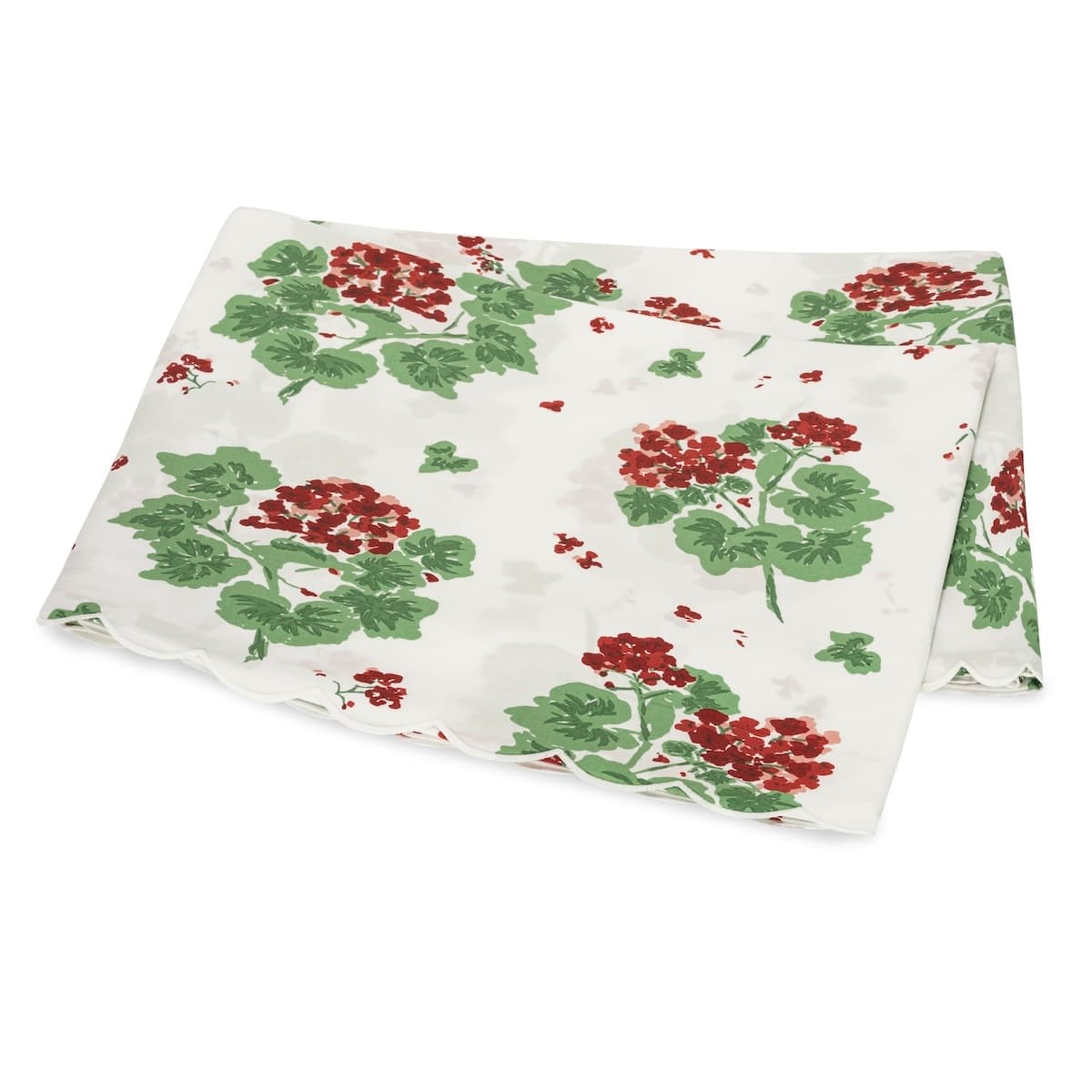 Geranium Flat Sheet - SCARLET